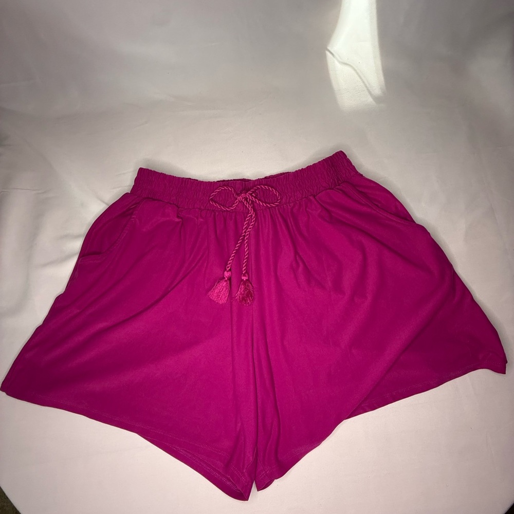 Terra & Sky Fuchsia Athletic Shorts